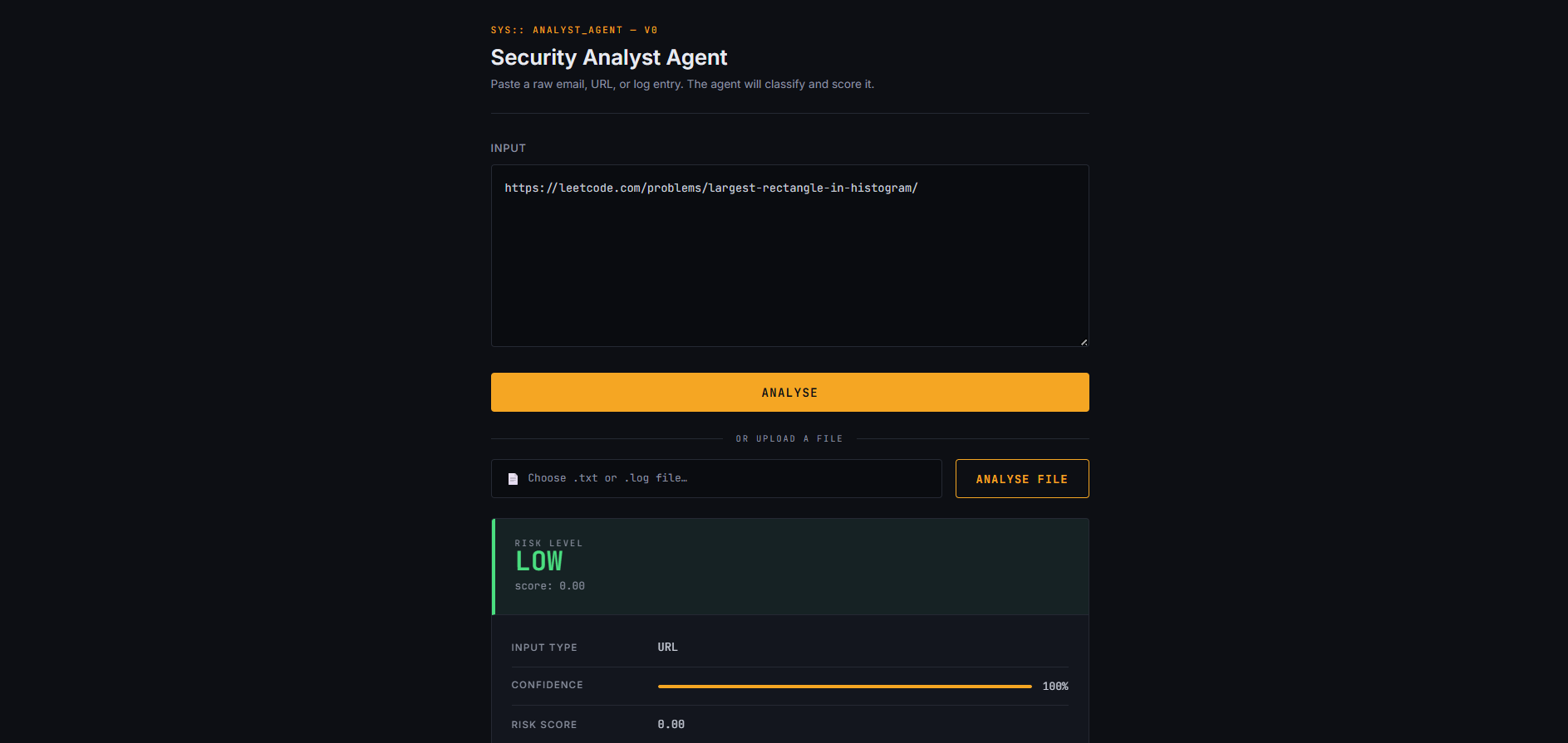 AI-Based Security Analyst screenshot
